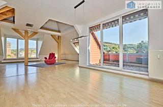 Wohnung kaufen in 58636 Iserlohn, HIGHLIGHT MIT FERNBLICK: GROSSE MAISONETTEWOHNUNG MIT VIELEN EXTRAS WIE GR. LOGGIA U. 2 STELLPLÄTZEN