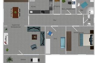Wohnung mieten in Volkholzer Straße 22, 57334 Bad Laasphe, Viel Platz für Ihren Alltag: 4-Zimmer-Wohnung in Bad Laasphe- Volkholz