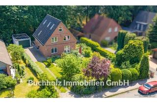 Haus kaufen in 21244 Buchholz, Courtagefrei für Käufer! Ca. 260 m² Wohn- /Nutzfläche, ausgebauter Dachboden, Vollkeller, Garage