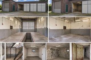 Gewerbeimmobilie mieten in 42899 Lüttringhausen, Gewerbe-/Werkstatthalle mit Arbeitsgrube, Doppelgarage und Lager
