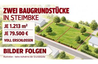 Grundstück zu kaufen in 31634 Steimbke, Voll erschlossenes Baugrundstück in Steimbke: 1.213 m² für Ihr neues Zuhause – sogar zwei Parzellen!