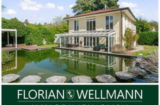 Villa kaufen in 28355 Oberneuland, Bremen - Oberneuland | Stadtvilla im mediterranen Stil mit bezaubernder Gartenanlage inklusive Schwi