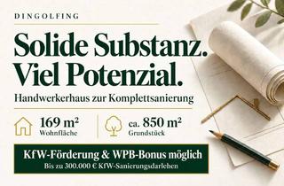 Haus kaufen in 84130 Dingolfing, Neues Leben für solide Mauern! Handwerkerhaus zur Komplettsanierung in Dingolfing