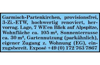 Wohnung kaufen in 82467 Garmisch-Partenkirchen, Garmisch-Partenkirchen, provisionsfrei