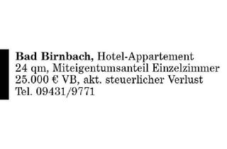 Anlageobjekt in 84381 Johanniskirchen, Bad Birnbach Hotelappartement