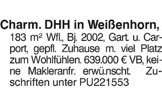 Immobilie kaufen in 89264 Weißenhorn, Charm. DHH in Weißenhorn