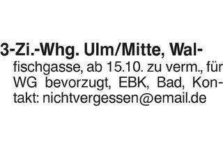 Wohnung mieten in 89079 Ulm, 3-Zi.-Whg.