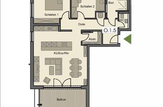 Wohnung kaufen in 87772 Pfaffenhausen, "Neue Lebensräume in Pfaffenhausen - Bahnhofsallee" Wohnung O.1.5