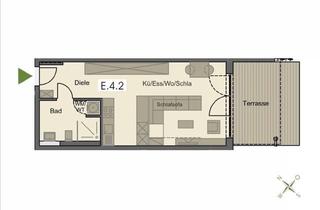 Wohnung mieten in 87772 Pfaffenhausen, Exklusiver Erstbezug in Pfaffenhausen: Helle 1-Zimmer-Wohnung mit Terrasse