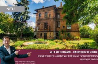 Villa kaufen in Industriestraße, 04451 Borsdorf, Villa Kretschmann in Borsdorf: Denkmal, Garten & Gestaltungsspielraum – provisionsfrei für Käufer