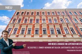 Wohnung kaufen in Demmeringstraße 87 WE03, 04177 Leipzig, Bezugsfreie 2-Zimmer-Wohnung in Leipzig Alt-West mit eigenem Gartenanteil *Provisionsfrei für Käufer