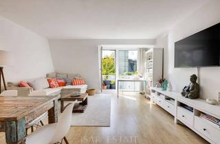 Wohnung kaufen in 81547 Untergiesing-Harlaching, Sonnige 3-Zimmer-Dachgeschoss-Wohnung mit zwei Balkonen und Parkblick