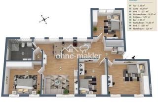 Wohnung mieten in Römerstraße 43, 67547 Worms, Moderne und großzügige 5-Zimmer-Wohnung, barrierefrei mit EBK im Zentrum von Worms