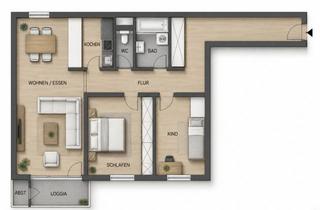 Wohnung kaufen in 60386 Fechenheim, 3,5-Zimmer-Wohnung in Frankfurt-Fechenheim