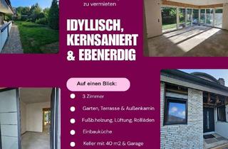 Wohnung mieten in 27777 Ganderkesee, Ebenerdige, kernsanierte 90 m² Wohnung mit Garten in ruhiger Lage direkt im Ort
