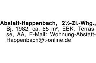 Wohnung kaufen in 74232 Abstatt, Abstatt-Happenbach, 2 1/2-Zi.-Whg., ca. 65 m², EBK, Terrasse, AA
