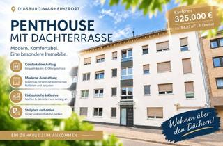 Penthouse kaufen in 47055 Duisburg, AB SOFORT! Mehr als eine Wohnung: Penthouse-Flair mit großer Dachterrasse und wertiger Ausstattung.