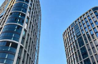 Wohnung mieten in 60314 Frankfurt, Frankfurt am Main - Hochwertige 2-Zimmer-Wohnung im Neubau von 2024- Hafenpark-Quartier