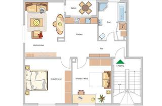 Wohnung mieten in 67434 Neustadt, Charmante 3-Zimmerwohnung mit Balkon und Garten - Hambacher Höhe