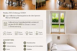 WG-Zimmer mieten in 83059 Kolbermoor, WG-Zimmer in 3-Zimmer EG Neubauwohnung zu vermieten, überwiegend Alleinnutzung