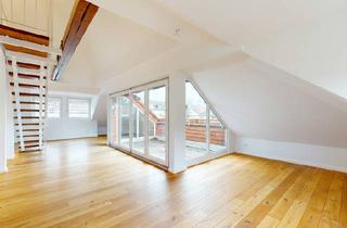 Wohnung mieten in Frauenlobstraße 78A, 60487 Bockenheim, Exklusive Maisonette-Dachgeschosswohnung mit Dachterrasse & Skylineblick im Diplomatenviertel