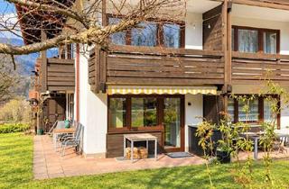 Wohnung kaufen in Geigelsteinstraße 30, 83259 Schleching, Charmantes Apartment am Geigelstein mit Südterrasse und Garten
