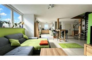 Wohnung kaufen in 75031 Eppingen, Familientraum auf zwei Ebenen – viel Platz, Balkon, Weitblick & Garage