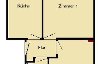 Wohnung mieten in Goethestraße 28, 06749 Bitterfeld-Wolfen, Schicke 2-Raum-Wohnung mit Balkon