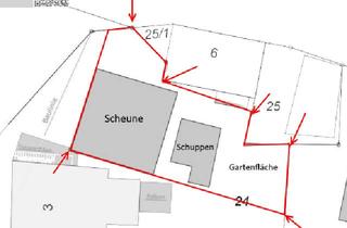 Haus kaufen in Rathausplatz, 73760 Ostfildern, Jetzt: "Mitten in Scharnhausen: Scheune mit Grundstück zum Ausbau"