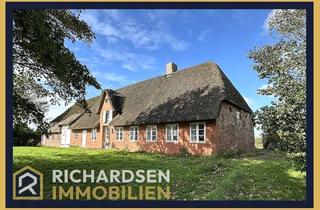 Haus kaufen in 25899 Galmsbüll, Reetdachhaus in ruhiger Alleinlage mit Weitsicht in die nordfriesische Marsch in Galmsbüll