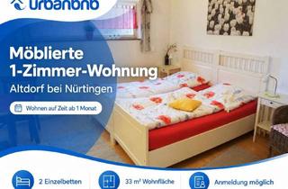 Immobilie mieten in Bahnhofstrasse, 72655 Altdorf, 1-Zimmerwohnung - Wohnen auf Zeit Altdorf bei Nürtingen