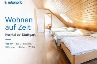 Immobilie mieten in Stammheimer Strasse, 70825 Korntal-Münchingen, Große Ferienwohnung Korntal – Zeitwohnen bei Stuttgart
