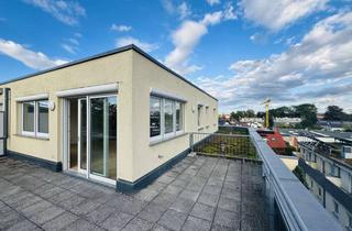Penthouse mieten in 70567 Möhringen, Helles 88 m² Penthouse in Stgt-Möhringen: 20 m² Dachterrasse, NEUE EBK, Parkett & el. Rolläden