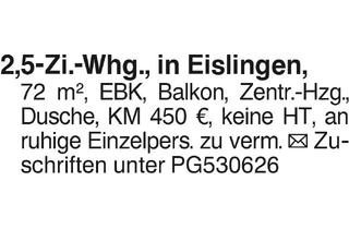 Wohnung mieten in 73054 Eislingen, 2,5-Zi.-Whg. EG, in Eislingen