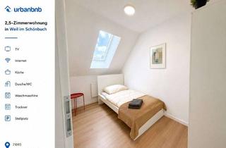 Immobilie mieten in Otto-Hahn-Straße, 71093 Weil im Schönbuch, Wohnen auf Zeit in Weil im Schönbuch bei Böblingen - 2,5-Zimmerwohnung ab 1 Monat