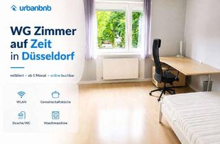 Immobilie mieten in Kiesselbachstraße, 40589 Holthausen, Möbliertes Zimmer Düsseldorf - Wohnen auf Zeit ab 1 Monat