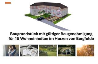 Grundstück zu kaufen in 16562 Bergfelde, Baugrundstück mit Baugenehmigung für 14 Wohn- und 1 Gewerbeeinheit