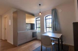 Immobilie mieten in Schwedendamm, 24143 Gaarden-Ost, Hochwertig möbliertes 1-Zimmer-Apartment Nr.22 in historischem Speichergebäude „The Station“ in Kiel