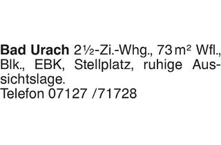 Wohnung kaufen in 72574 Bad Urach, Bad Urach