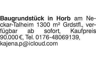 Grundstück zu kaufen in 72160 Horb, Baugrundstück in Horb am Neckar-Talheim