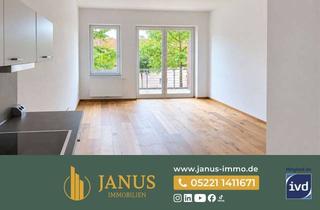 Wohnung mieten in 32049 Herford, Hochwertige 2-Zimmer-Wohnung am Stiftberg mit Einbauküche, Balkon und Echtholzparkett