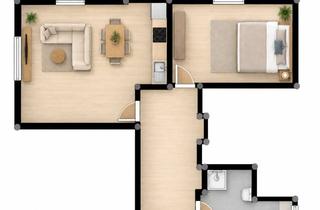 Wohnung mieten in 64319 Pfungstadt, Kernsanierten 2-Zimmer-Souterrainwohnung mit Balkon in Pfungstadt ab SOFORT verfügbar