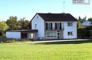 Haus kaufen in 84533 Haiming, Potenzielles Zweifamilienhaus im Grünen mit großem Garten, Garage & ehem. Friseursalon