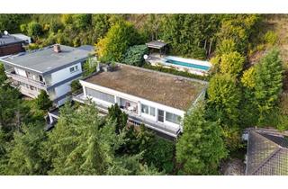 Einfamilienhaus kaufen in 53498 Bad Breisig, Wohnen mit Aussicht – gepflegtes Einfamilienhaus in Hanglage mit Außenpool und Büro-/Arbeitsbereich