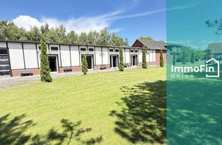 Gewerbeimmobilie kaufen in 26935 Stadland, Vielseitiges Gewerbeanwesen mit Werkstattflächen, Resthof, Wohnhaus & Vermietung in der Wesermarsch