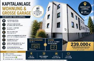 Wohnung kaufen in 28865 Lilienthal, Lilienthal - 2 Zimmerwohnung mit großer Garage im Ortskern von Lilienthal