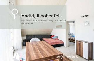 Wohnung kaufen in 78355 Hohenfels, Landidyll Hohenfels – 2-Zimmer-Dachgeschosswohnung mit Balkon und Potenzial