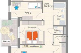 Wohnung mieten in Bonhoefferstr., 74354 Besigheim, Großzügige 4,5-Zimmer-Wohnung mit großem Westbalkon!