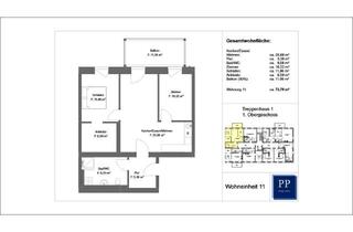 Wohnung mieten in 63743 Aschaffenburg, 3 Zimmer Wohnung im 1.OG mit EBK und Balkon im PRIME PARK