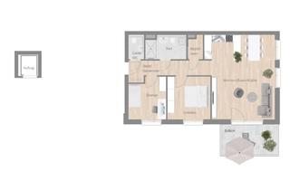 Wohnung mieten in Marienstraße, 74354 Besigheim, Neubau: ruhige 3,5 Zimmer Wohnung mit schönem Balkon